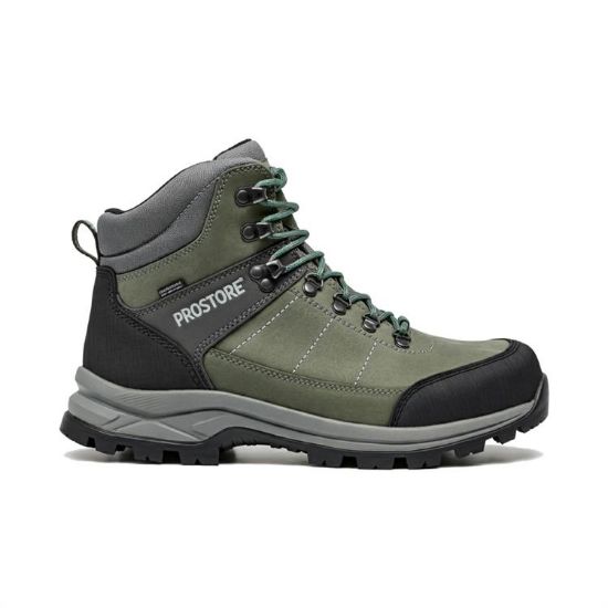 PICTURE OF PROSTORE FOOTWEAR TRAILBLAZER PRO HIKING BOOTS GREY GREEN 3-1