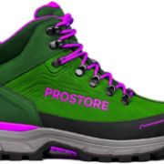 PICTURE OF PROSTORE FOOTWEAR TERRAVENTURE HIKING BOOTS GREEN PINK 6-2