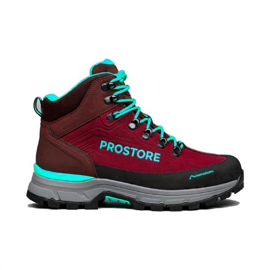 PICTURE OF PROSTORE FOOTWEAR TERRAVENTURE HIKING BOOTS RED TURQUOISE 3-1