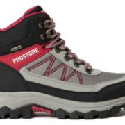 PICTURE OF PROSTORE FOOTWEAR SUMMIT STRIDER HIKING BOOTS RED GREY BLACK 3-2