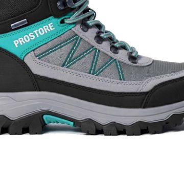 PROSTORE FOOTWEAR - SUMMIT STRIDER HIKING BOOTS TURQUOISE GREY BLACK 3-3