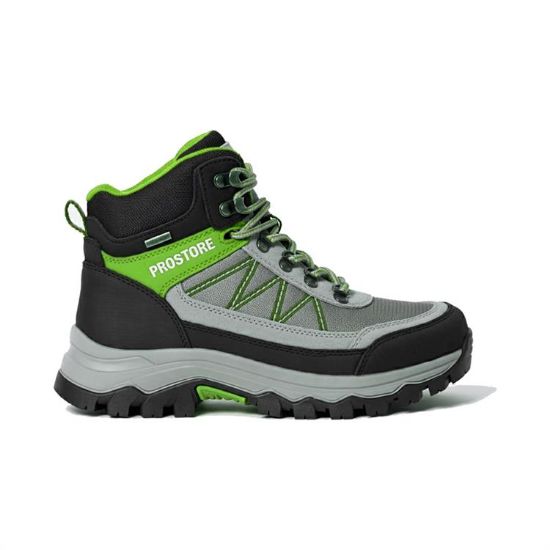 PICTURE OF PROSTORE FOOTWEAR SUMMIT STRIDER HIKING BOOTS GREEN GREY BLACK 3-1