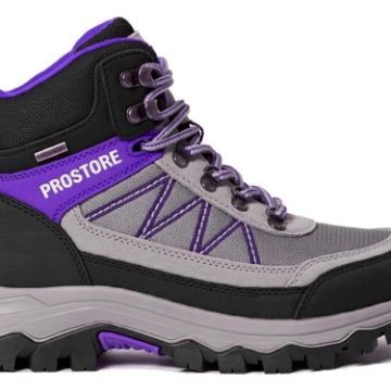 PROSTORE FOOTWEAR - SUMMIT STRIDER HIKING BOOTS PURPLE GREY BLACK 3-2