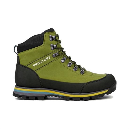 PICTURE OF PROSTORE FOOTWEAR PATHFINDER EDGE HIKING BOOTS GREEN BLACK 3-1