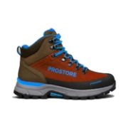 PICTURE OF PROSTORE FOOTWEAR TERRAVENTURE HIKING BOOTS CHOCOLATE BROWN BLUE 10-1