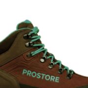 PICTURE OF PROSTORE FOOTWEAR TERRAVENTURE HIKING BOOTS BROWN TURQUOISE 3-4