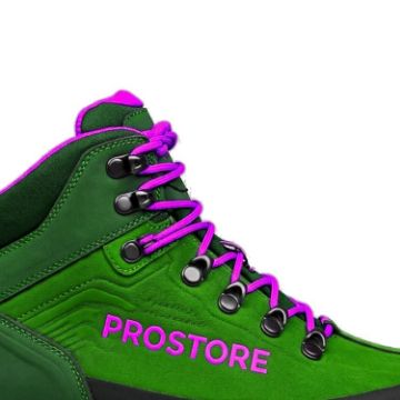 PROSTORE FOOTWEAR - TERRAVENTURE HIKING BOOTS GREEN PINK 6-4