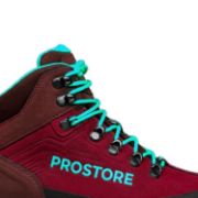 PICTURE OF PROSTORE FOOTWEAR TERRAVENTURE HIKING BOOTS RED TURQUOISE 3-4