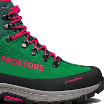 PROSTORE FOOTWEAR - TERRAVENTURE HIKING BOOTS GREEN PINKY RED 6-6