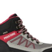 PICTURE OF PROSTORE FOOTWEAR SUMMIT STRIDER HIKING BOOTS RED GREY BLACK 3-4