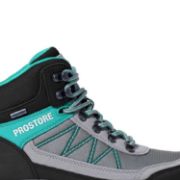 PICTURE OF PROSTORE FOOTWEAR SUMMIT STRIDER HIKING BOOTS TURQUOISE GREY BLACK 3-4