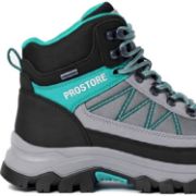 PICTURE OF PROSTORE FOOTWEAR SUMMIT STRIDER HIKING BOOTS TURQUOISE GREY BLACK 3-5