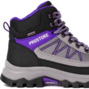 PICTURE OF PROSTORE FOOTWEAR SUMMIT STRIDER HIKING BOOTS PURPLE GREY BLACK 3-5