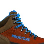 PICTURE OF PROSTORE FOOTWEAR TERRAVENTURE HIKING BOOTS CHOCOLATE BROWN BLUE 6.5-4