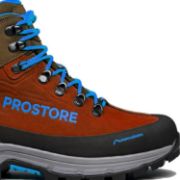 PICTURE OF PROSTORE FOOTWEAR TERRAVENTURE HIKING BOOTS CHOCOLATE BROWN BLUE 6.5-6