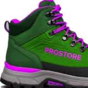 PICTURE OF PROSTORE FOOTWEAR TERRAVENTURE HIKING BOOTS GREEN PINK 7.5-5