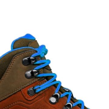 PROSTORE FOOTWEAR - TERRAVENTURE HIKING BOOTS CHOCOLATE BROWN BLUE 6.5-7