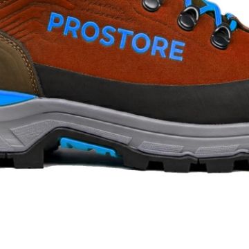 PROSTORE FOOTWEAR - TERRAVENTURE HIKING BOOTS CHOCOLATE BROWN BLUE 6.5-8
