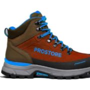 PICTURE OF PROSTORE FOOTWEAR TERRAVENTURE HIKING BOOTS CHOCOLATE BROWN BLUE 10-10