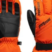 PICTURE OF PROSTORE GLOVES PEAKTHERM MITT ORANGE BLACK XS-2