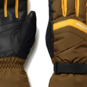 PICTURE OF PROSTORE GLOVES POWDERCORE GLOVE BROWN YELLOW BLACK XS-2