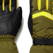 PICTURE OF PROSTORE GLOVES POWDERCORE GLOVE GREEN YELLOW BLACK XS-2