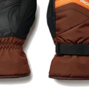 PICTURE OF PROSTORE GLOVES POWDERCORE GLOVE BROWN ORANGE BLACK XS-3