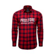 PICTURE OF PROSTORE GLOVES MICROFLEECE SHIRT RED BLACK S-1