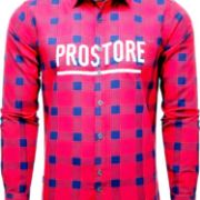 PICTURE OF PROSTORE GLOVES MICROFLEECE SHIRT PINK BLACK S-2