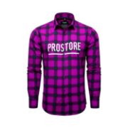 PICTURE OF PROSTORE GLOVES MICROFLEECE SHIRT PURPLE BLACK S-1