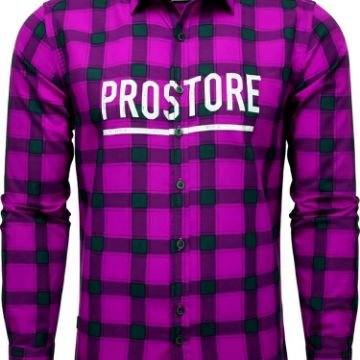 PROSTORE GLOVES - MICROFLEECE SHIRT PURPLE BLACK S-2