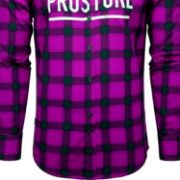 PICTURE OF PROSTORE GLOVES MICROFLEECE SHIRT PURPLE BLACK S-3