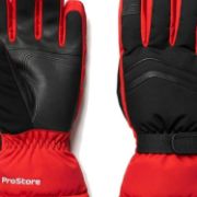 PICTURE OF PROSTORE GLOVES GLACIER PRO MITT RED BLACK S-2