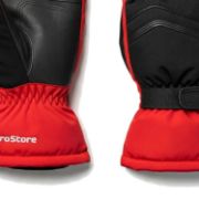 PICTURE OF PROSTORE GLOVES GLACIER PRO MITT RED BLACK S-3