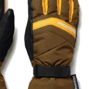 PICTURE OF PROSTORE GLOVES POWDERCORE GLOVE BROWN YELLOW BLACK XS-6