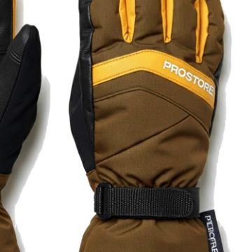 PROSTORE GLOVES - POWDERCORE GLOVE BROWN YELLOW BLACK XS-6