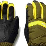 PICTURE OF PROSTORE GLOVES POWDERCORE GLOVE GREEN YELLOW BLACK XS-4