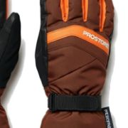 PICTURE OF PROSTORE GLOVES POWDERCORE GLOVE BROWN ORANGE BLACK XS-6