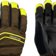 PICTURE OF PROSTORE GLOVES THERMALPEAK GLOVE BLACK YELLOW XS-4