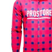 PICTURE OF PROSTORE GLOVES MICROFLEECE SHIRT PINK BLACK S-5