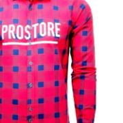 PICTURE OF PROSTORE GLOVES MICROFLEECE SHIRT PINK BLACK S-6