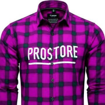 PROSTORE GLOVES - MICROFLEECE SHIRT PURPLE BLACK S-4