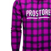 PICTURE OF PROSTORE GLOVES MICROFLEECE SHIRT PURPLE BLACK S-5