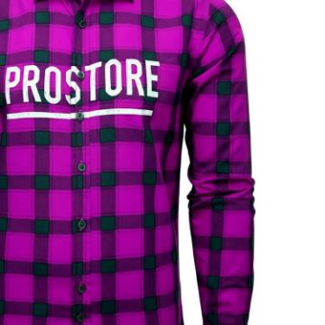 PROSTORE GLOVES - MICROFLEECE SHIRT PURPLE BLACK S-6