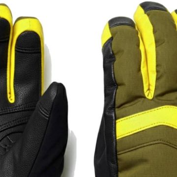 PROSTORE GLOVES - POWDERCORE GLOVE GREEN YELLOW BLACK XS-7