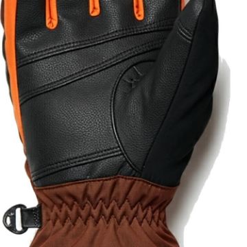 PROSTORE GLOVES - POWDERCORE GLOVE BROWN ORANGE BLACK XS-9