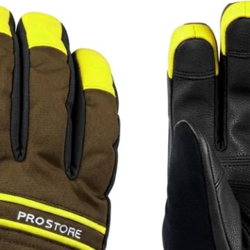 PROSTORE GLOVES - THERMALPEAK GLOVE BLACK YELLOW XS-7