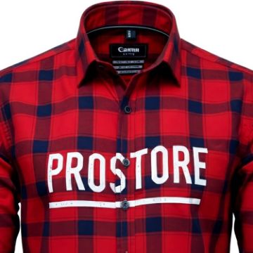 PROSTORE GLOVES - MICROFLEECE SHIRT RED BLACK S-7