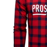 PICTURE OF PROSTORE GLOVES MICROFLEECE SHIRT RED BLACK S-9