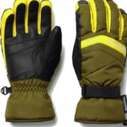 PICTURE OF PROSTORE GLOVES POWDERCORE GLOVE GREEN YELLOW BLACK XS-10